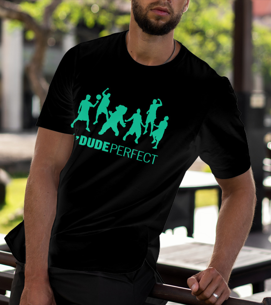 Dude Perfect Dp Silhouettes YouTube 3D Custom T-Shirt