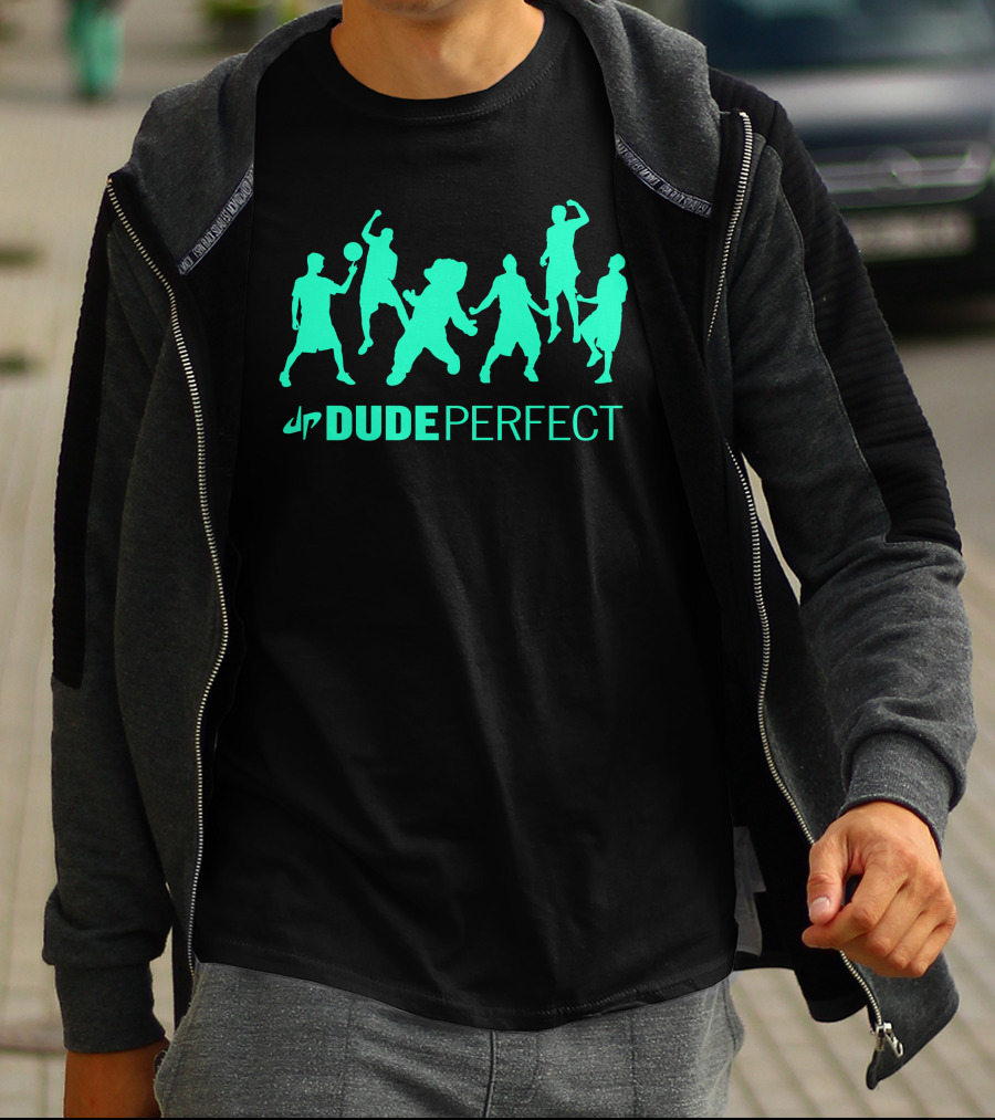 Dude Perfect Dp Silhouettes YouTube 3D Custom T-Shirt
