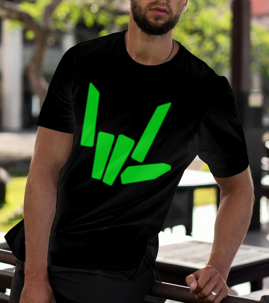 Original Share The Love Green Hand Sign Gesture T-Shirt