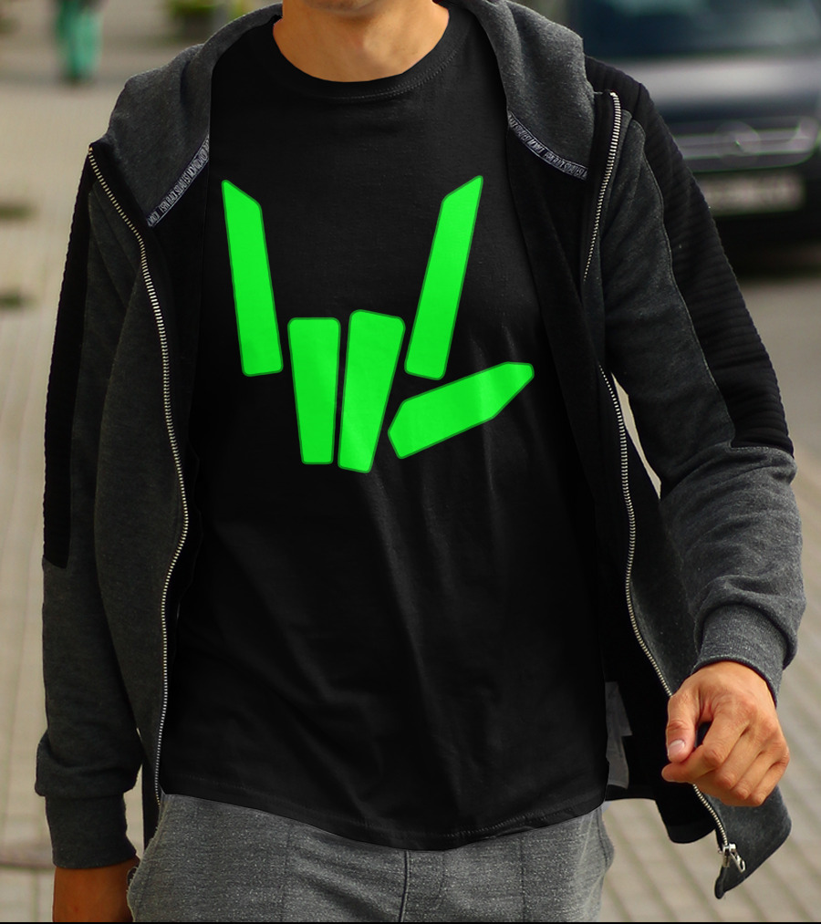 Original Share The Love Green Hand Sign Gesture T-Shirt