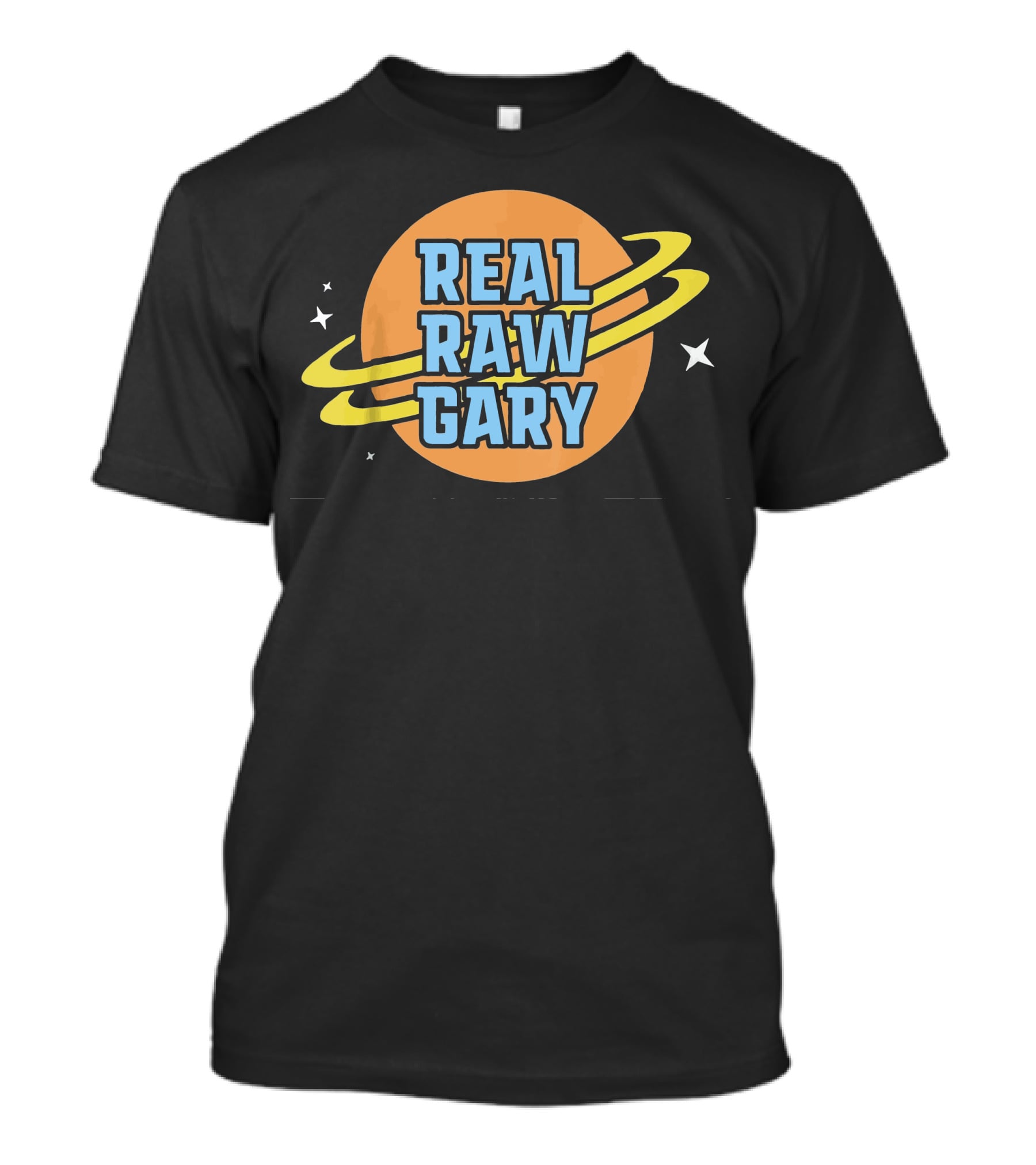 Real Raw Gary Saturn Space Rings T-Shirt