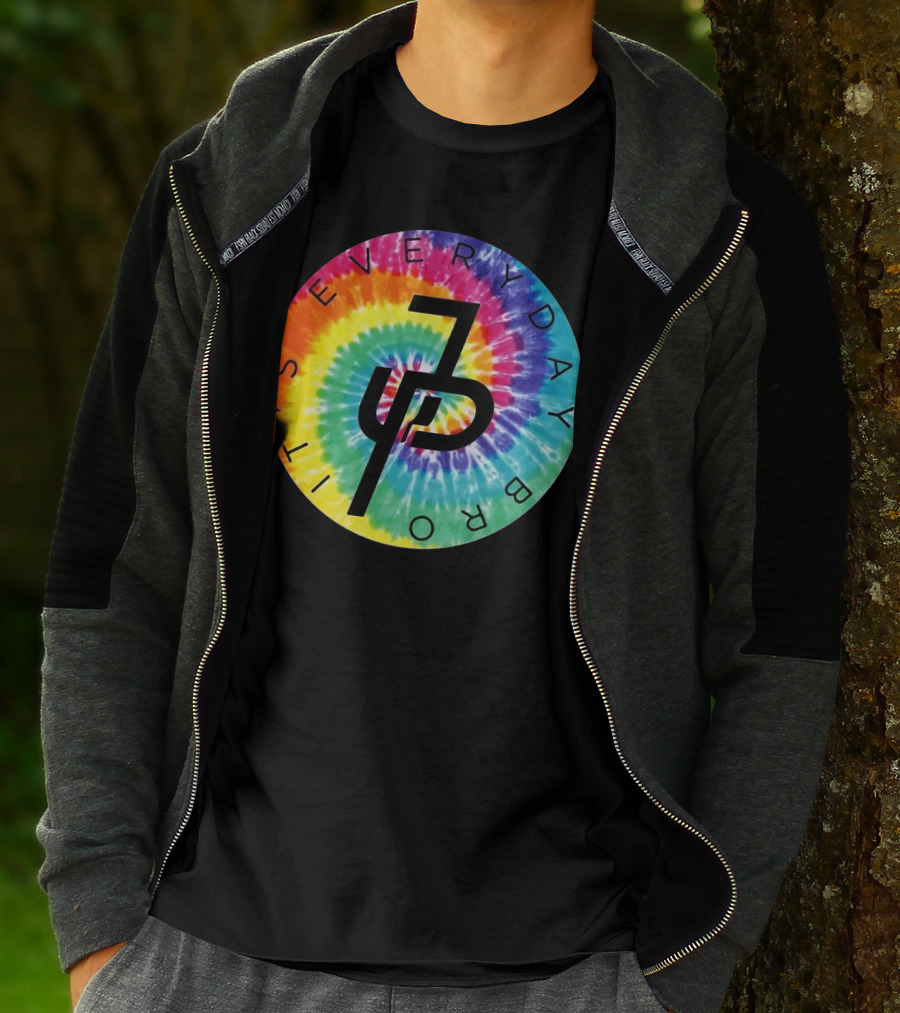 Jake Paul It's Everyday Bro Tie-Dye Logo Youth Personalized Shorts T-Shirt