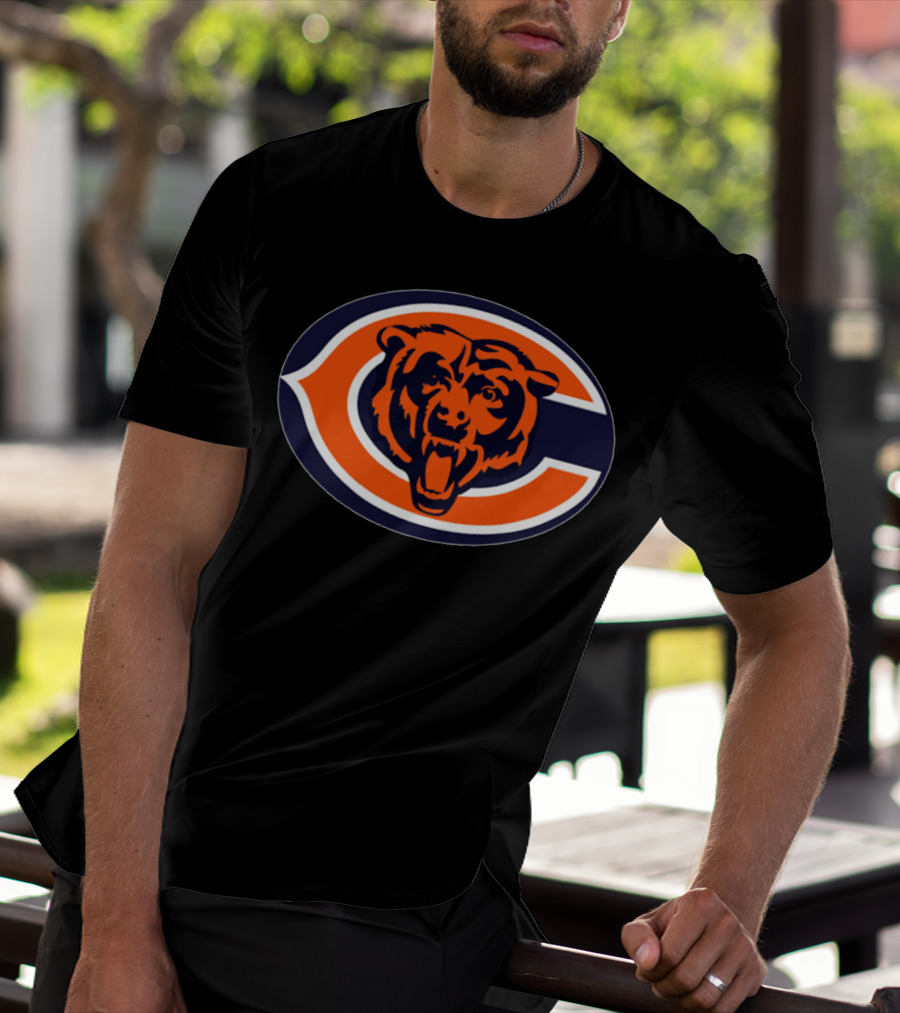 Chicago Bears Football Team Iconic Logo Bear Head T-Shirt