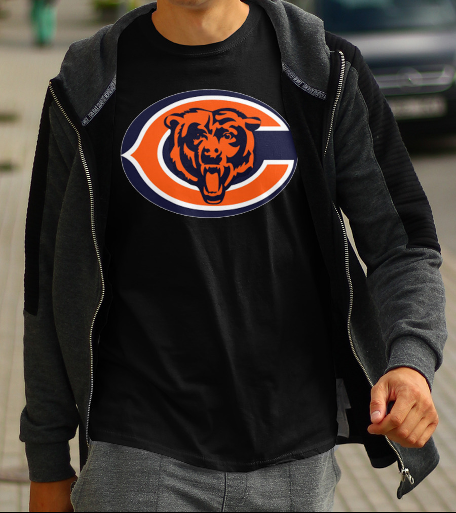 Chicago Bears Football Team Iconic Logo Bear Head T-Shirt