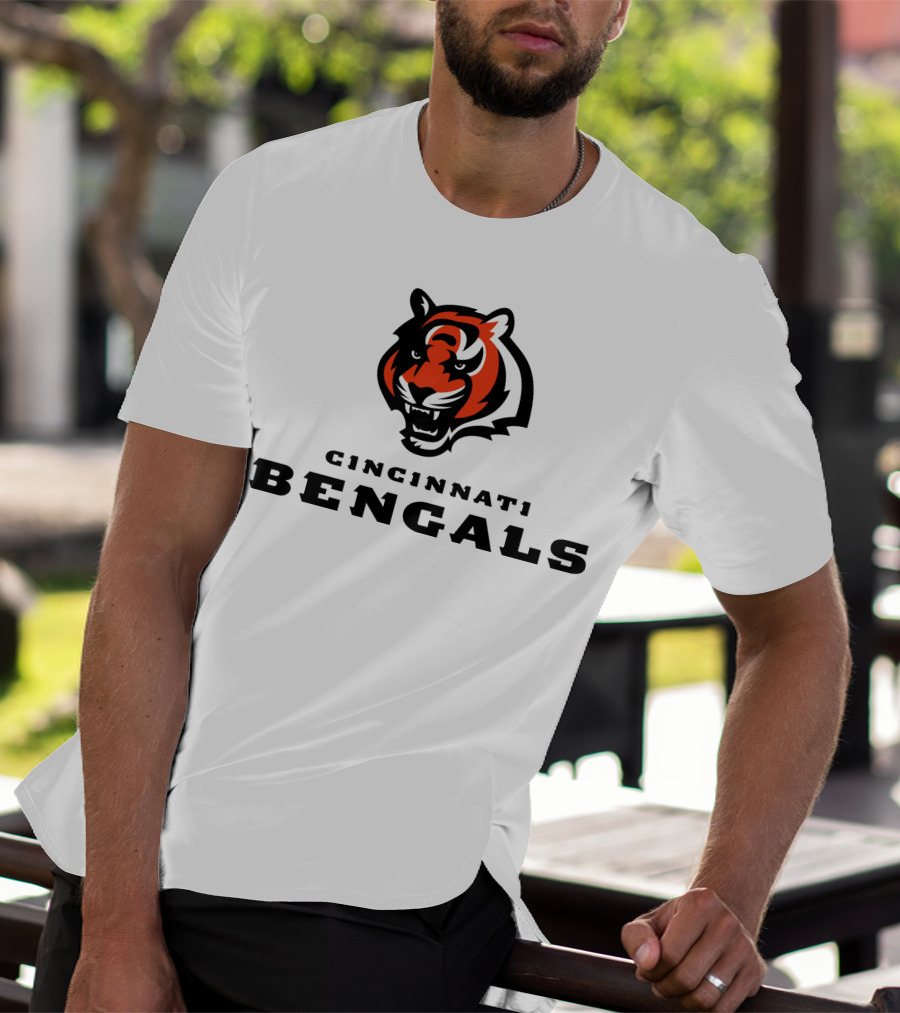 Cincinnati Bengals Tiger Logo NFL Football Team T-Shirt