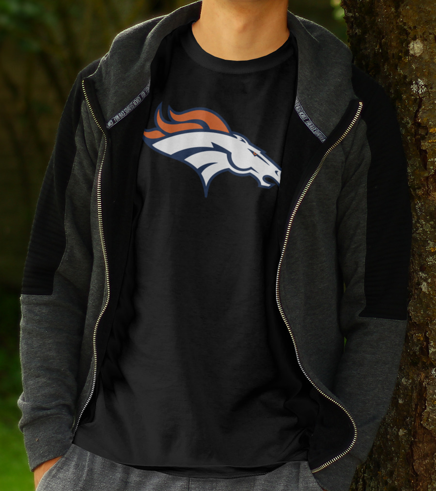 Denver Broncos Football Team Logo Design For Fans T-Shirt