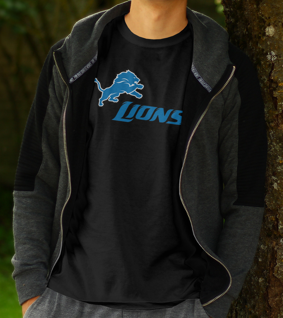 Detroit Lions Logo Fan Apparel Football Team Support T-Shirt
