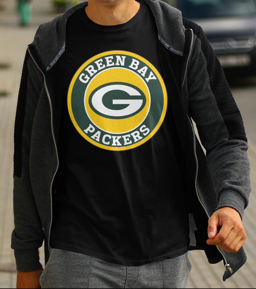 Green Bay Packers Football Team Circle T-Shirt