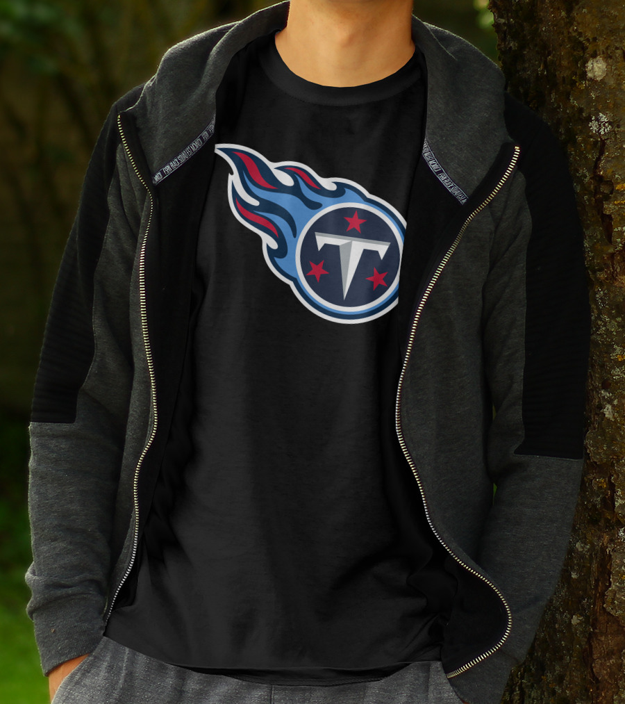 Tennessee Titans Football Team Symbol With Iconic T-Shirt