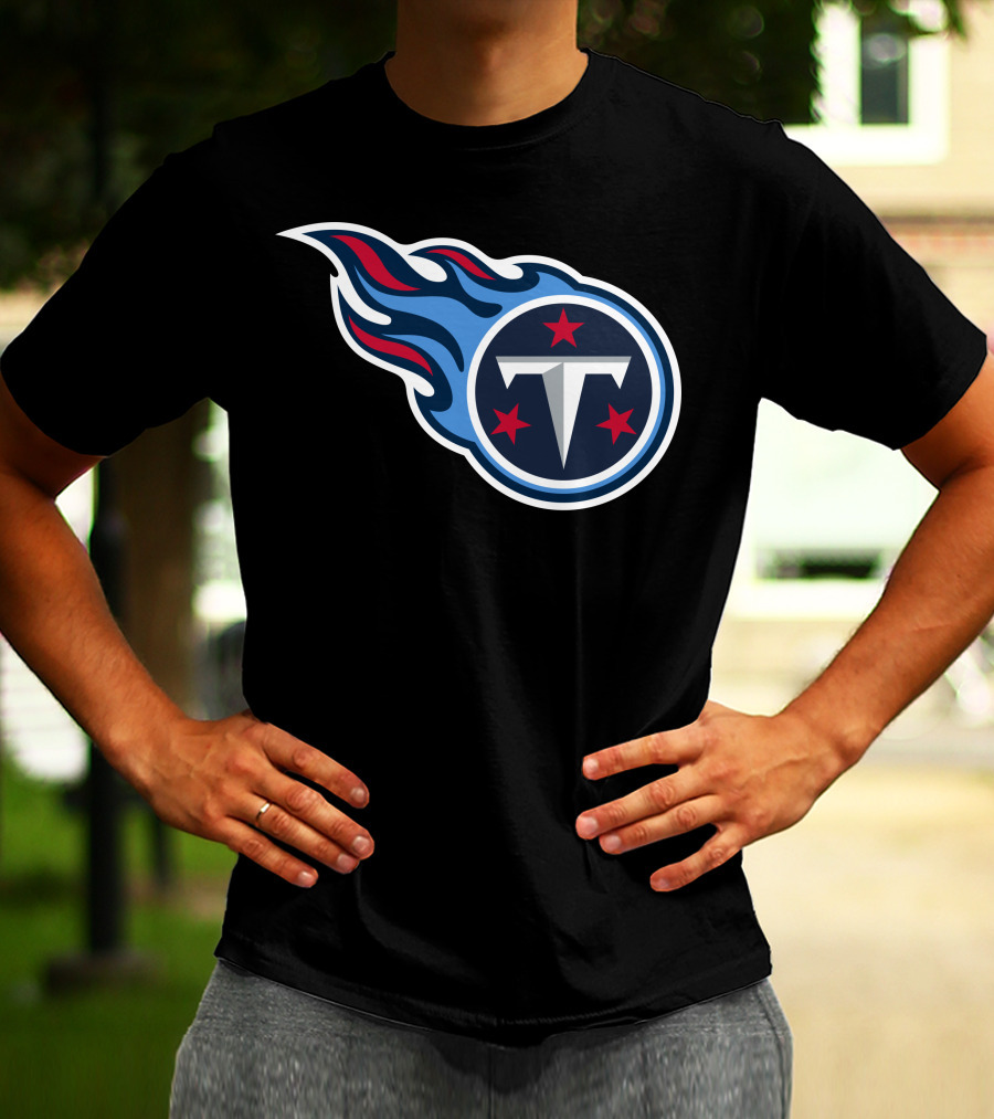Tennessee Titans Football Team Symbol With Iconic T-Shirt