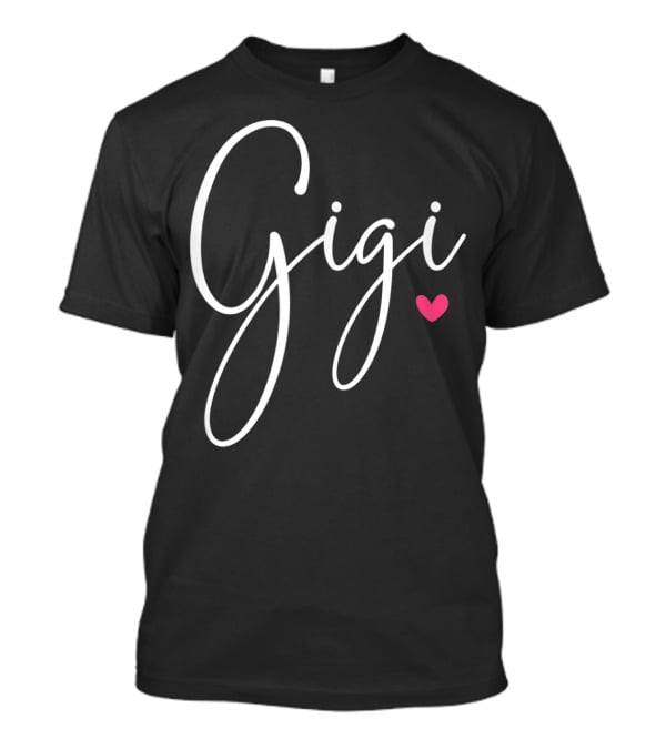 Gigi Grandma Christmas Birthday Heart T-Shirt