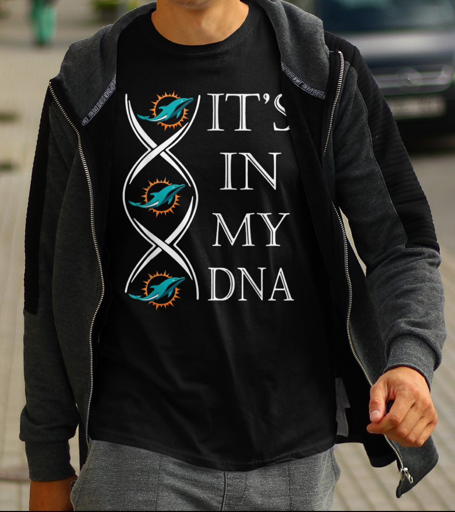It's In My DNA Miami Dolphins Football Christmas T-Shirt
