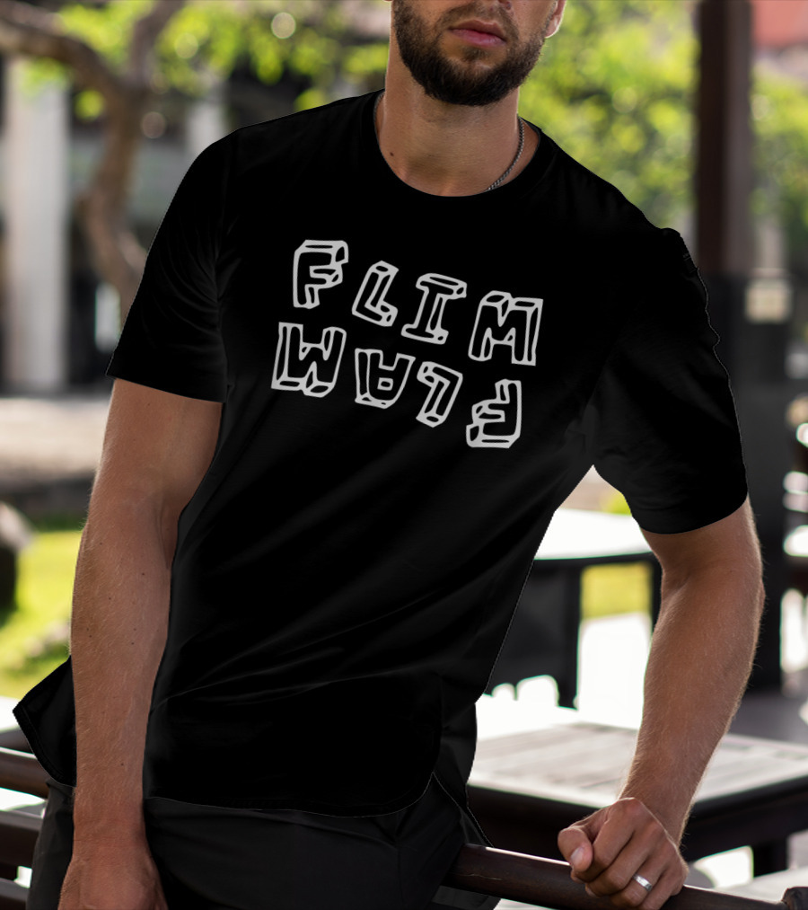 FLIM FLAM Flim Flam Text Playful Repetition B082QDZNGS T-Shirt