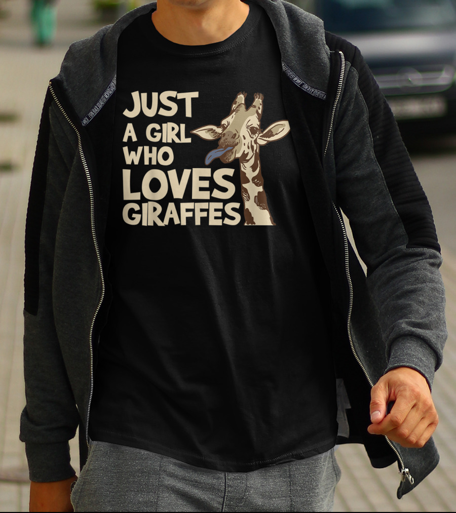 Just A Girl Who Loves Giraffes Giraffe T-Shirt
