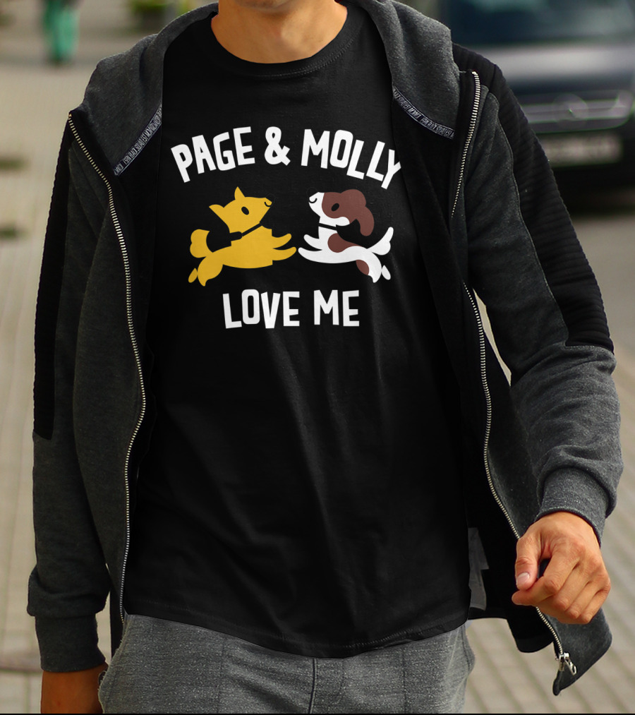 Page And Molly Love Me Kids Dog T-Shirt