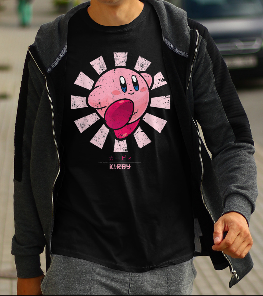 Kirby KIRBY Retro Style Burst T-Shirt