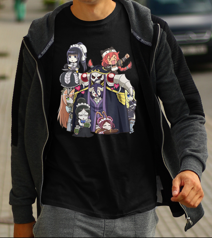 Overlords Anime Chibi Characters Group T-Shirt