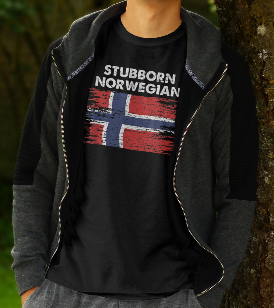 Stubborn Norwegian Vintage Flag T-Shirt