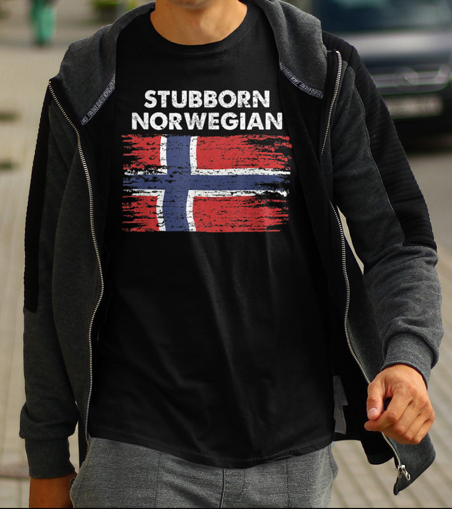 Stubborn Norwegian Vintage Flag T-Shirt