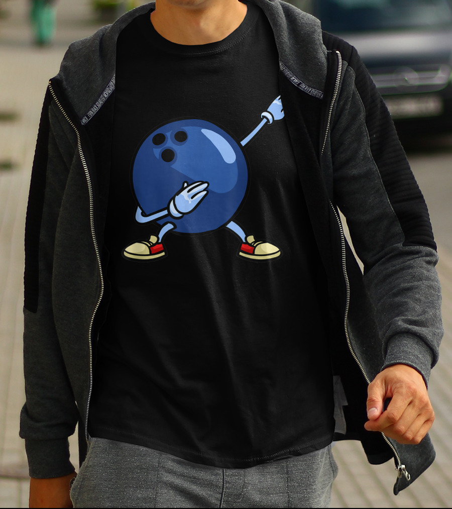 Bowling Ball Dab Youth Alley Pin Mom T-Shirt
