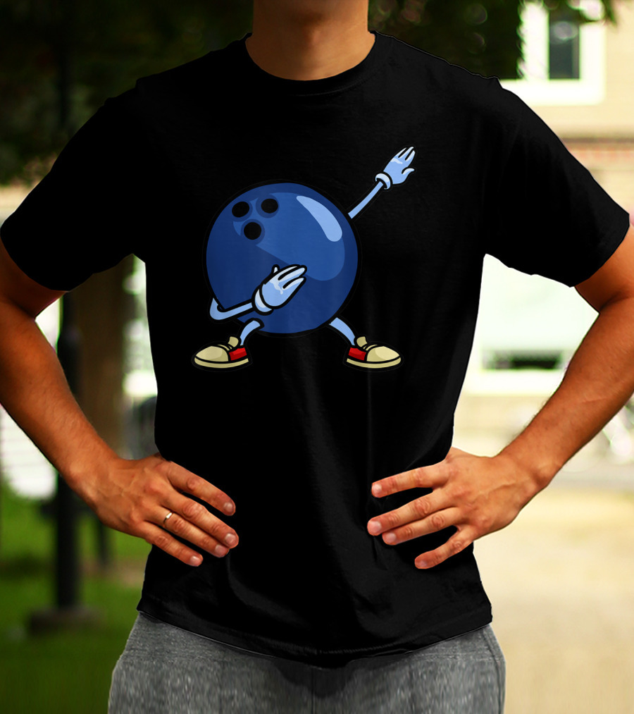 Bowling Ball Dab Youth Alley Pin Mom T-Shirt