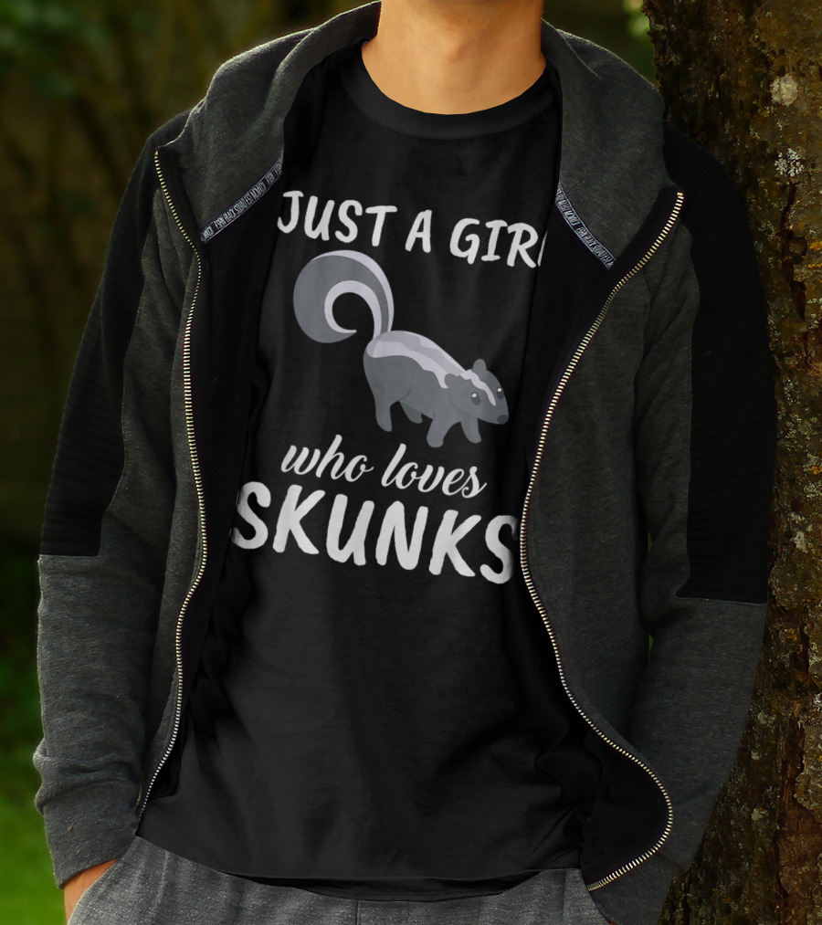 Just A Girl Who Loves Skunks T-Shirt