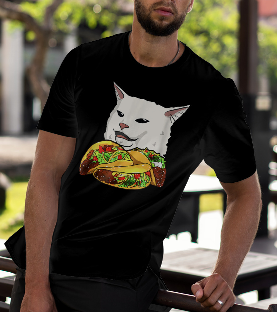 Woman Yelling At A Cat Meme Taco T-Shirt