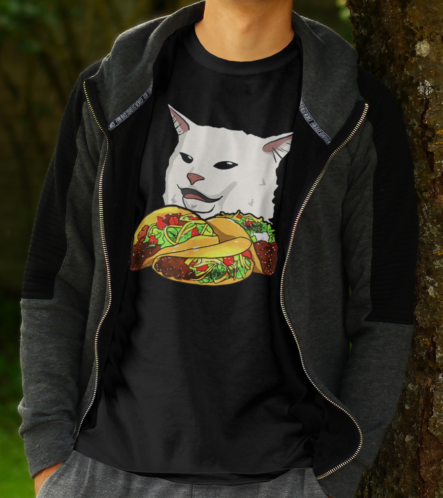 Woman Yelling At A Cat Meme Taco T-Shirt