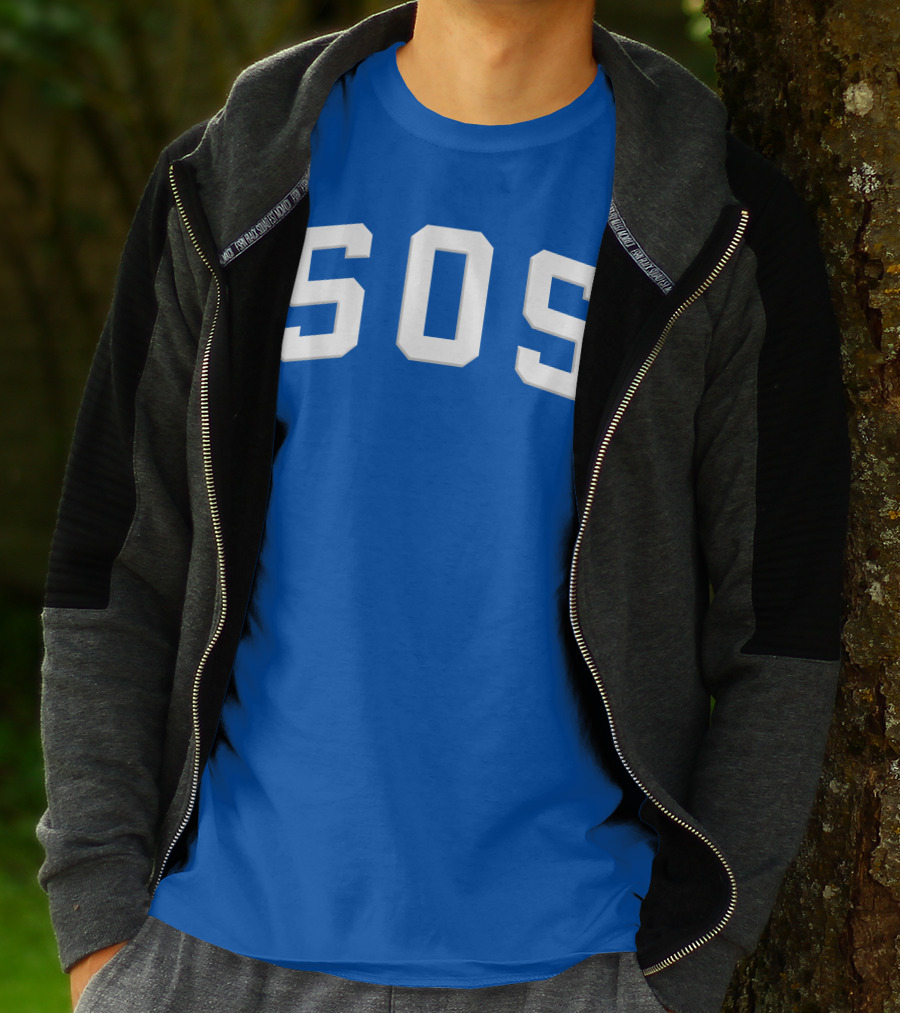 SZA SOS Bold Blue Athletic T-Shirt