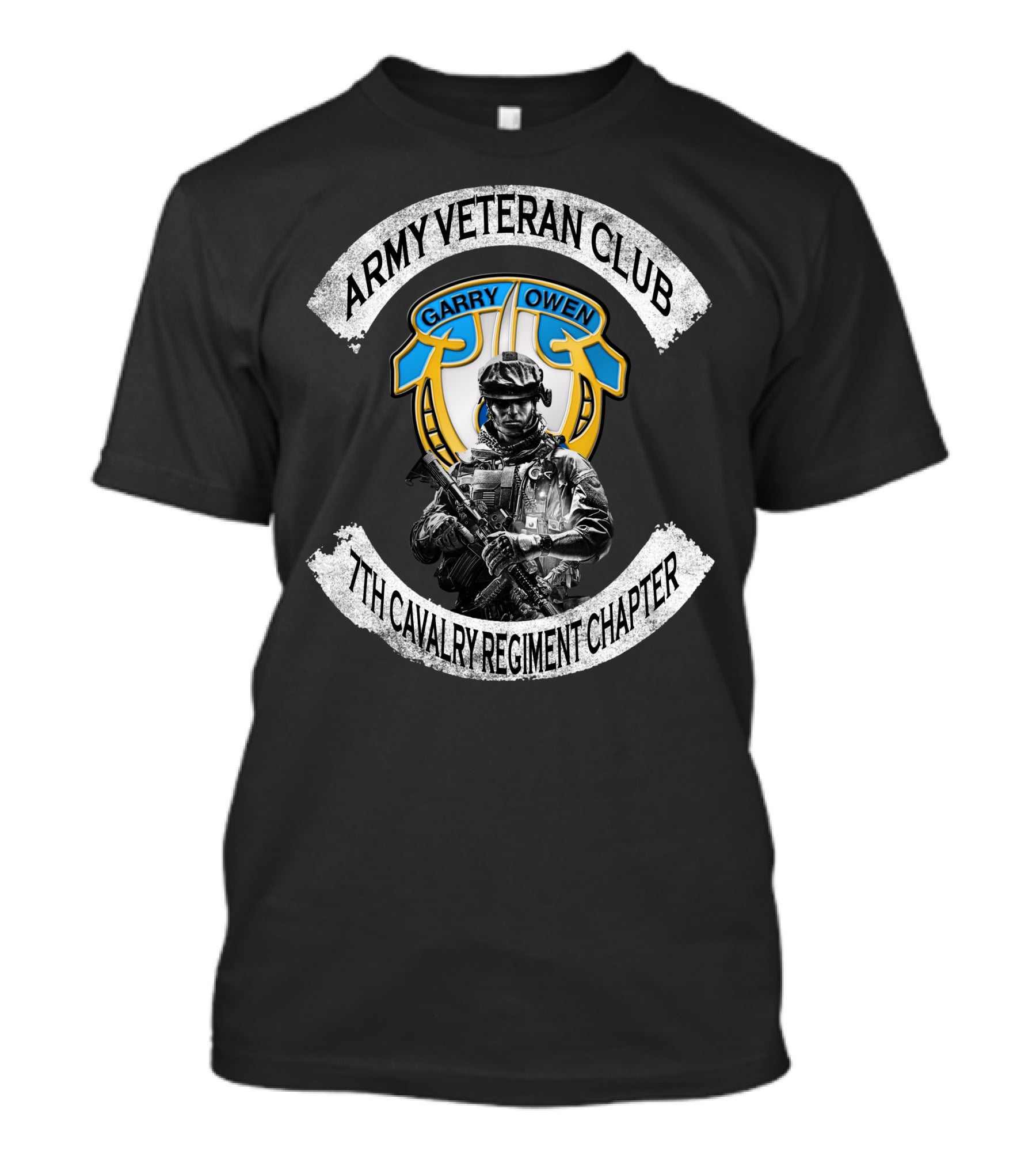 Army Veteran Club Garry Owen 7Th Cavalry Regiment Chapter T-Shirt