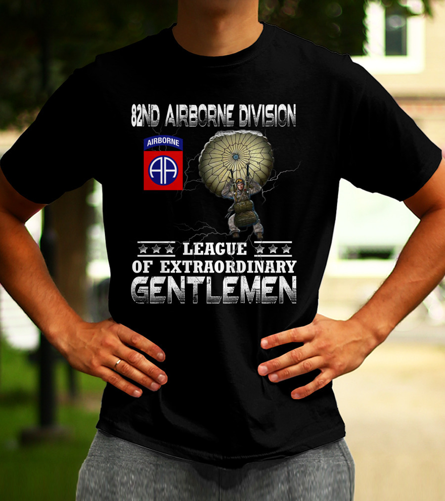 82Nd Airborne Division League Of Extraordinary Gentlemen Paratrooper T-Shirt