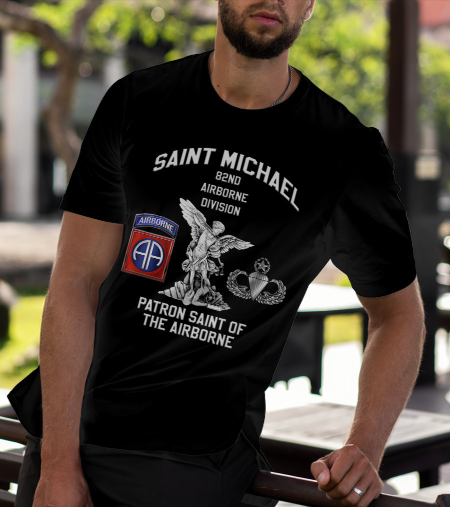 Saint Michael 82Nd Airborne Division Patron Saint Of The Airborne T-Shirt