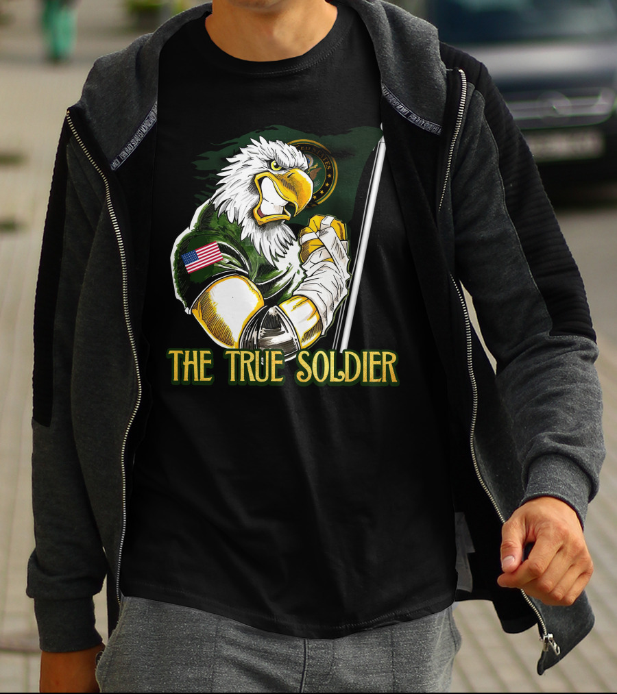 The True Soldier United States Eagle Flag Patch T-Shirt