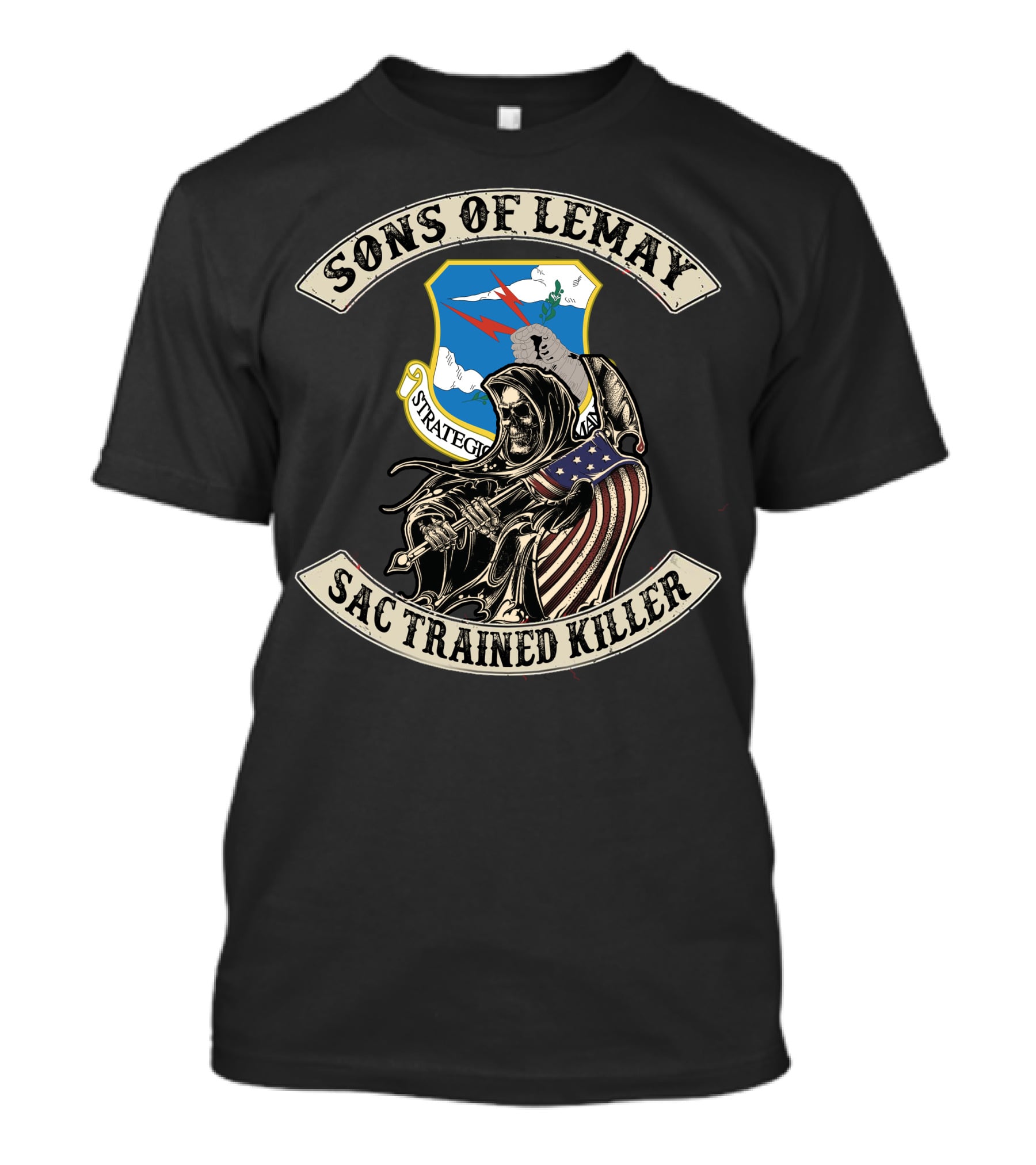 Sons Of Lemay Sac Trained Killer Strategic Air Command T-Shirt