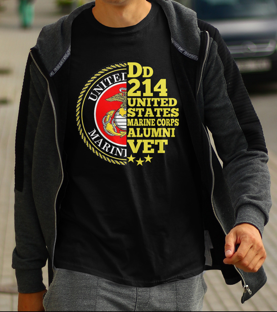 Dd 214 United States Marine Corps Alumni Vet T-Shirt