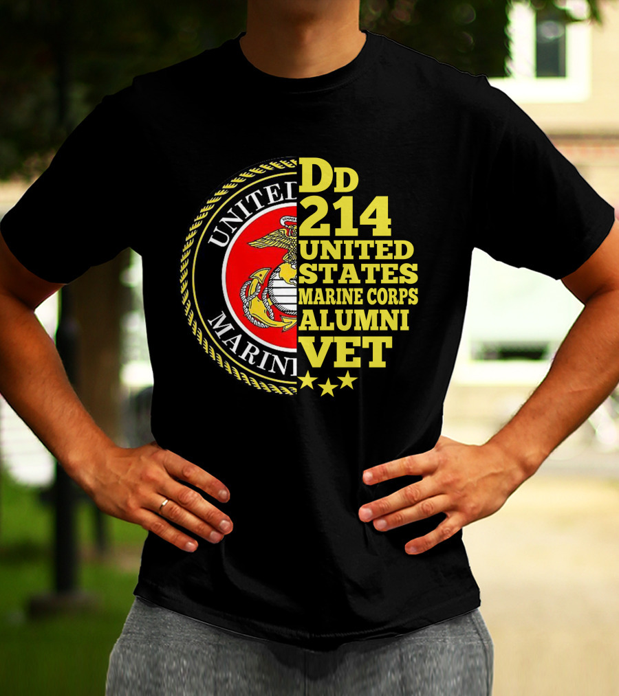 Dd 214 United States Marine Corps Alumni Vet T-Shirt
