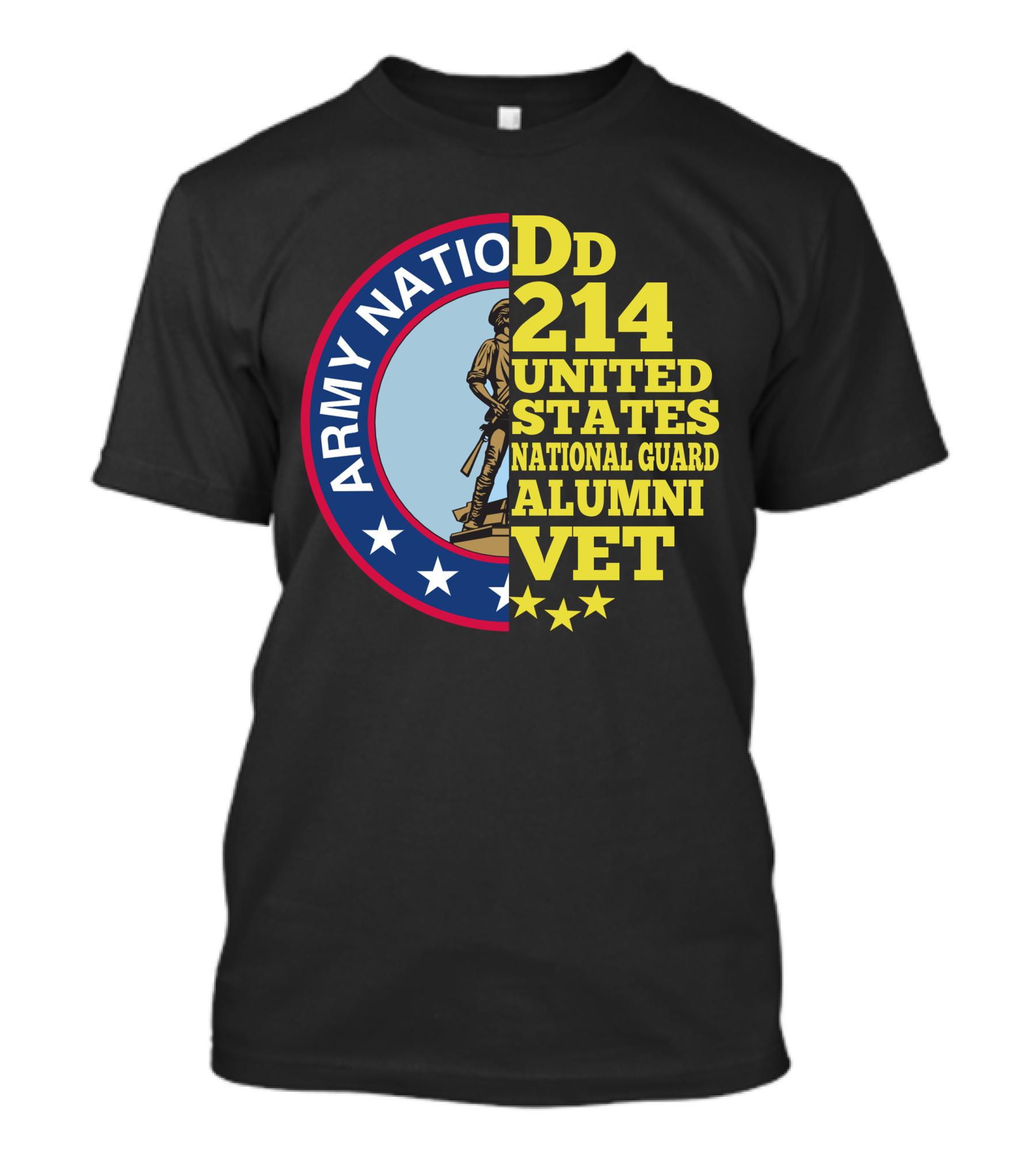 DD 214 United States Army National Guard Alumni Vet T-Shirt