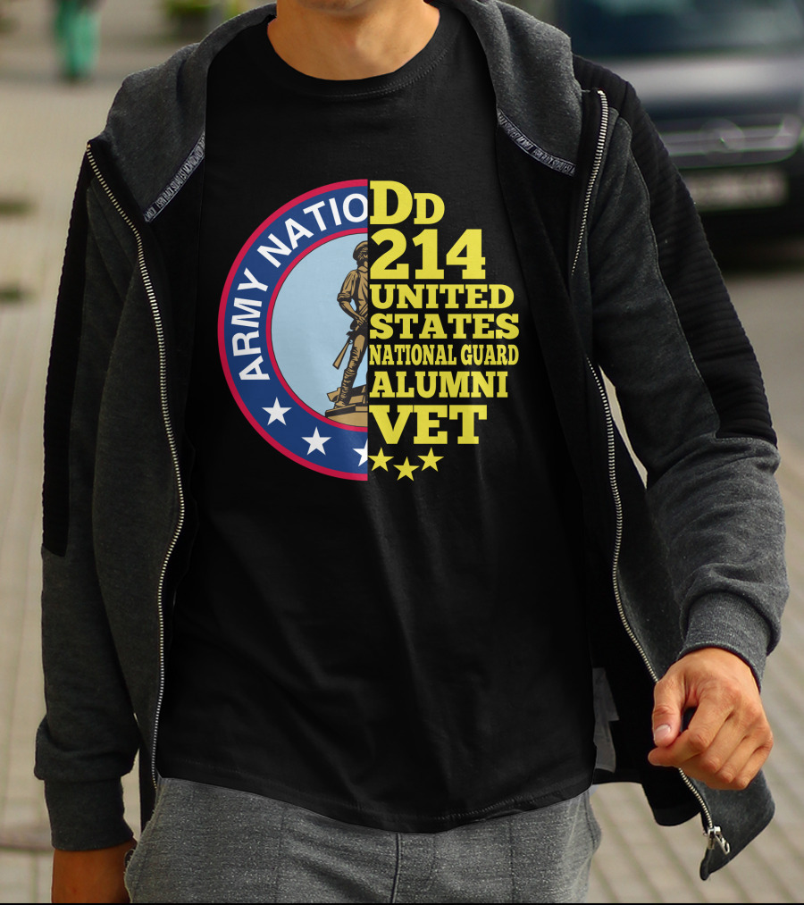 DD 214 United States Army National Guard Alumni Vet T-Shirt