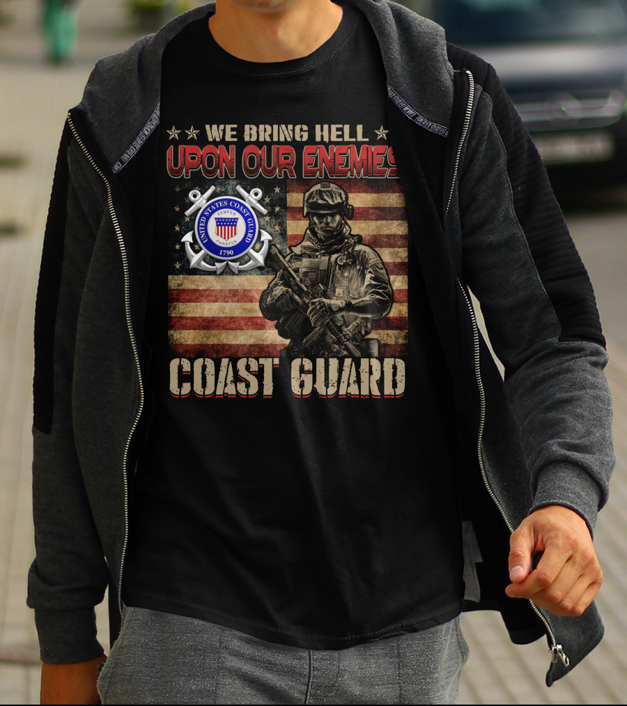 We Bring Hell Upon Our Enemies United States Coast Guard 1790 T-Shirt