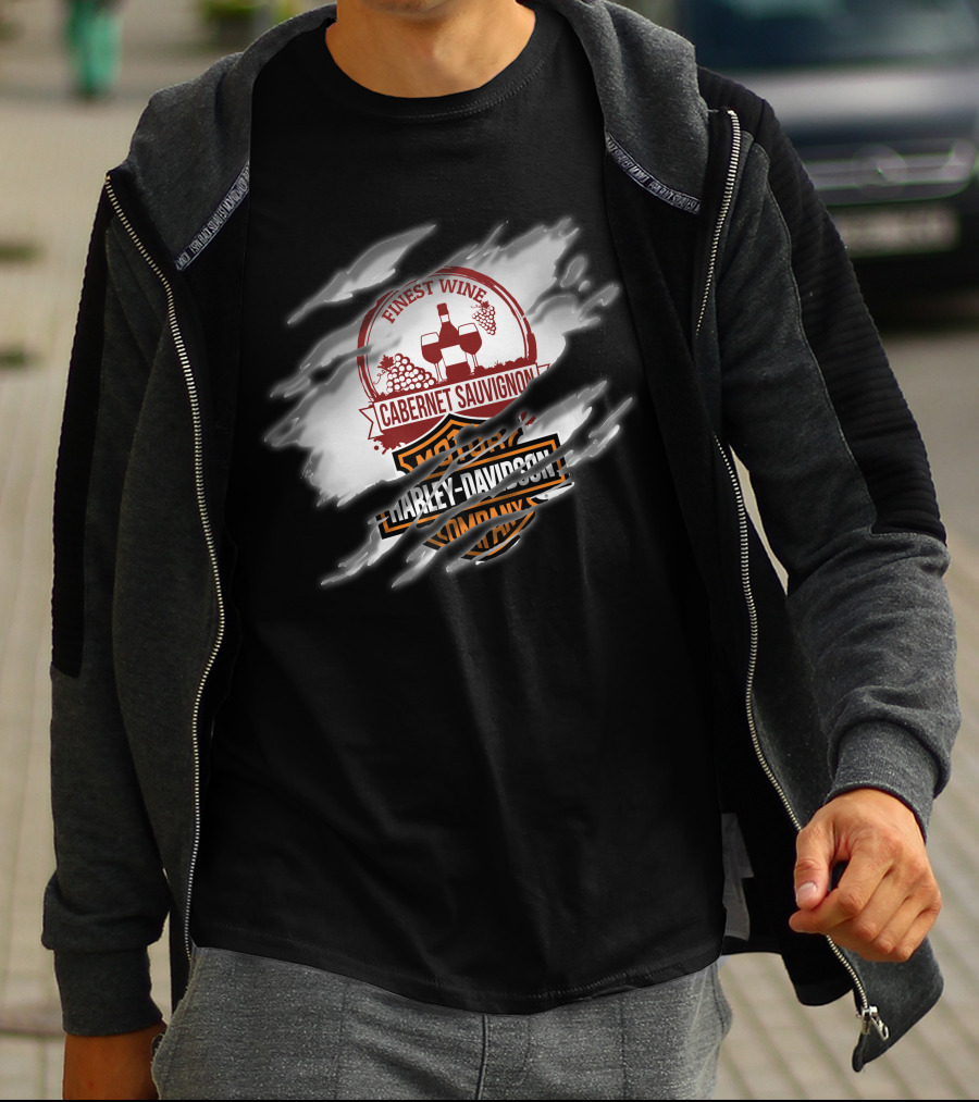 Finest Wine Cabernet Sauvignon Harley Davidson T-Shirt