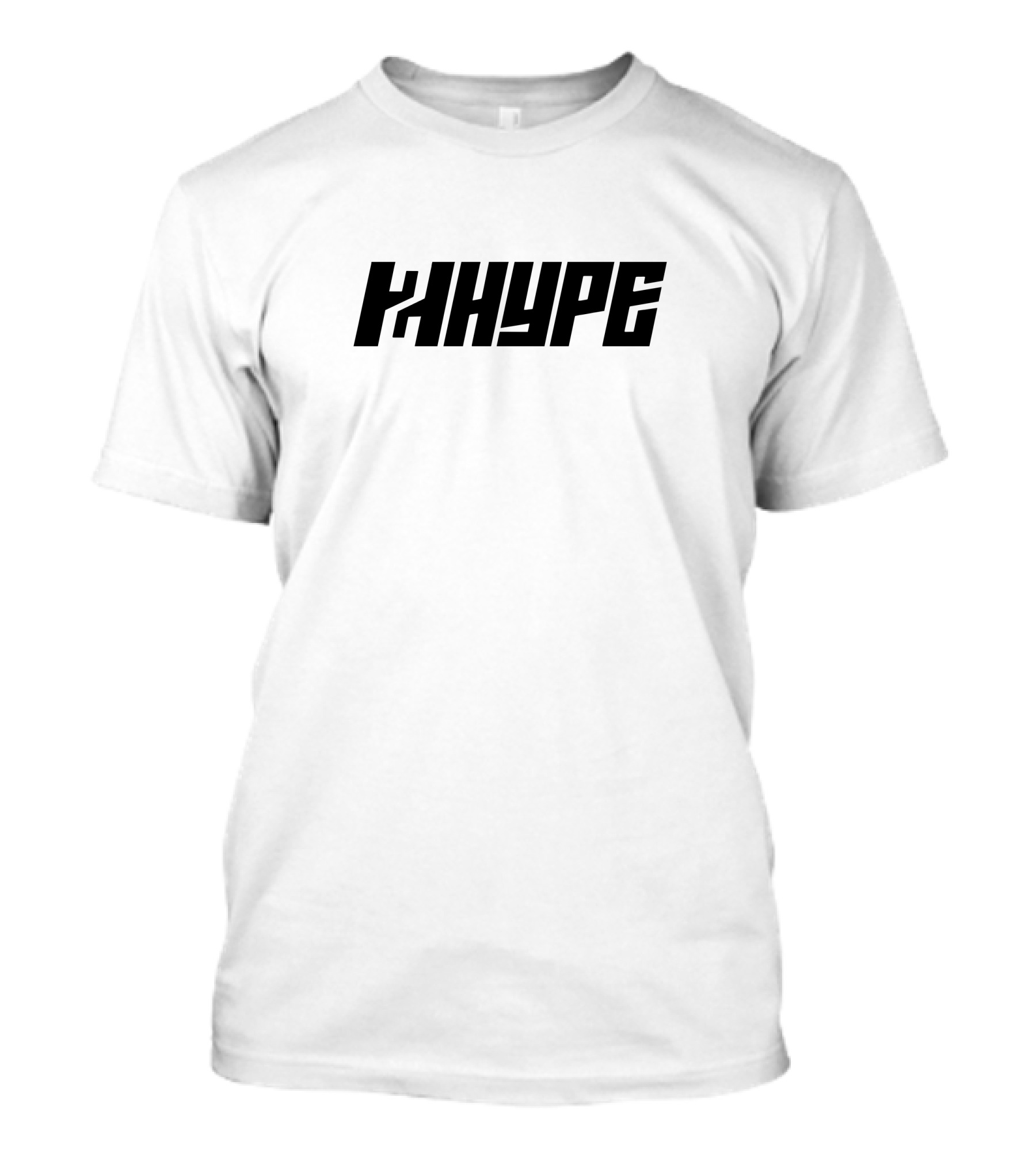 2Hype Bold Black Text Logo White Background T-Shirt