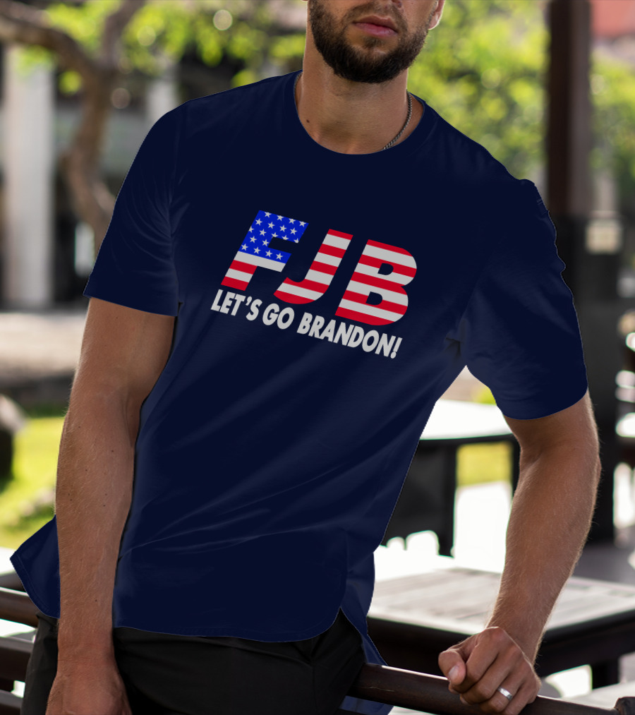 FJB Let's Go Brandon American Flag T-Shirt
