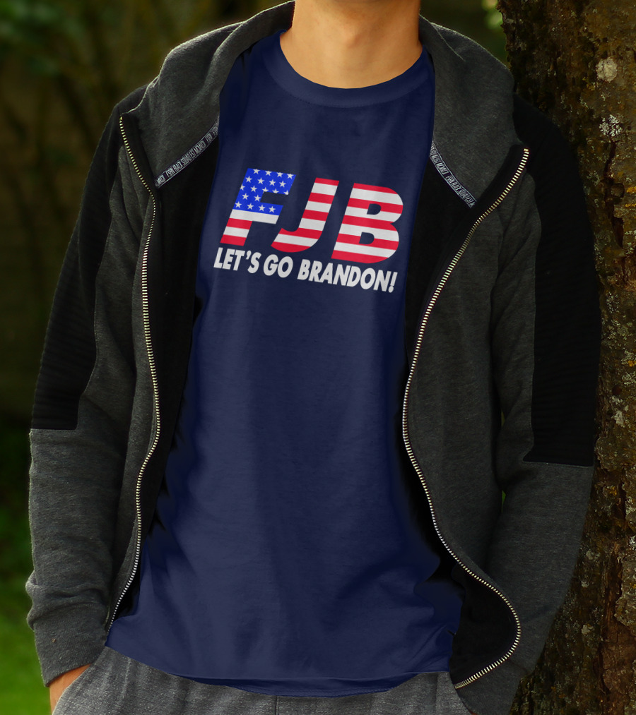 FJB Let's Go Brandon American Flag T-Shirt