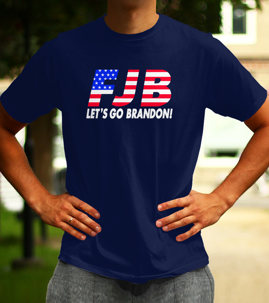 FJB Let's Go Brandon American Flag T-Shirt