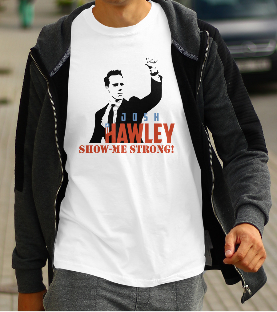 Josh Hawley Show-Me Strong Missouri Fist Raised Iconic T-Shirt