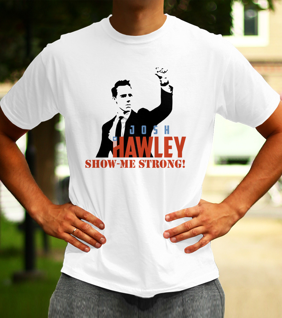 Josh Hawley Show-Me Strong Missouri Fist Raised Iconic T-Shirt