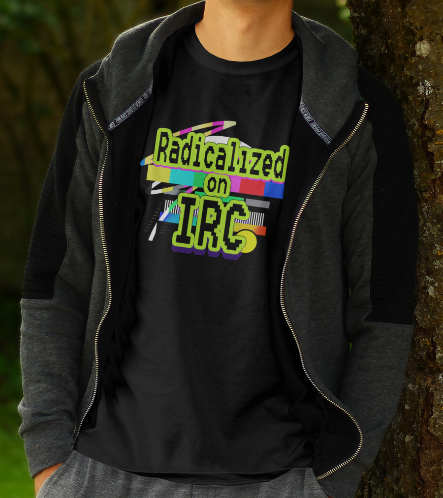 Radicalized On IRC Bright Geometric Abstract T-Shirt