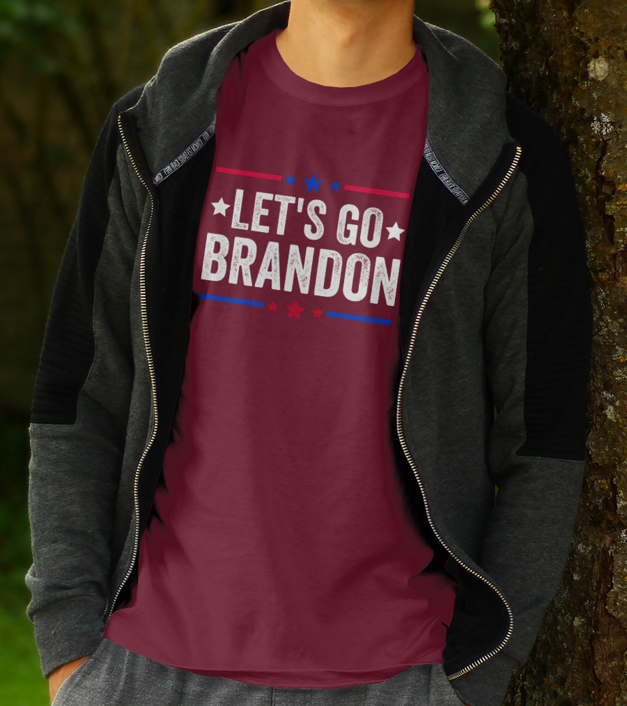 Manny Machado Let's Go Brandon Stars Stripes Red Blue White T-Shirt