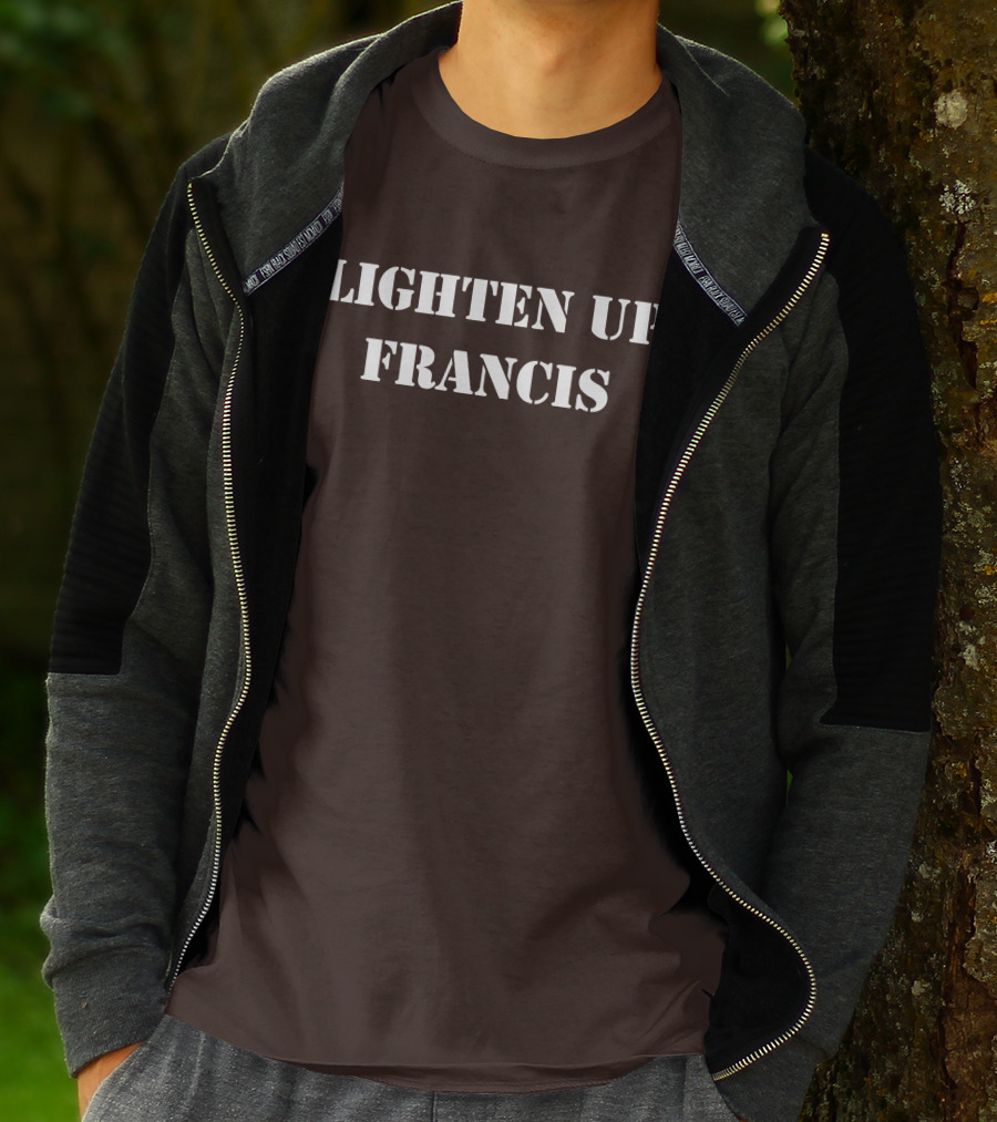 Lighten Up Francis Stripes Character T-Shirt