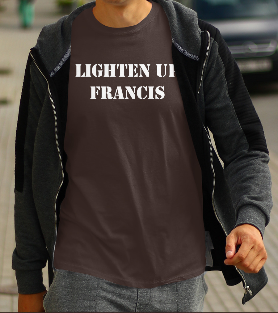 Lighten Up Francis Stripes Character T-Shirt
